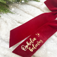 Red Velvet Bow Believe Hair Clip