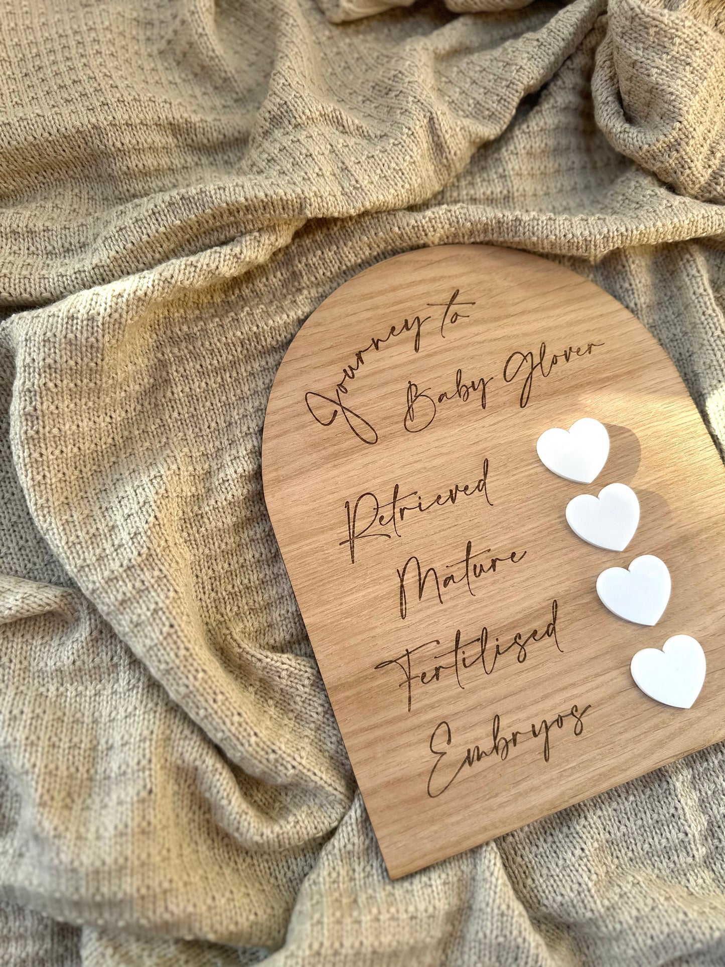 Personalised IVF Milestone Plaque