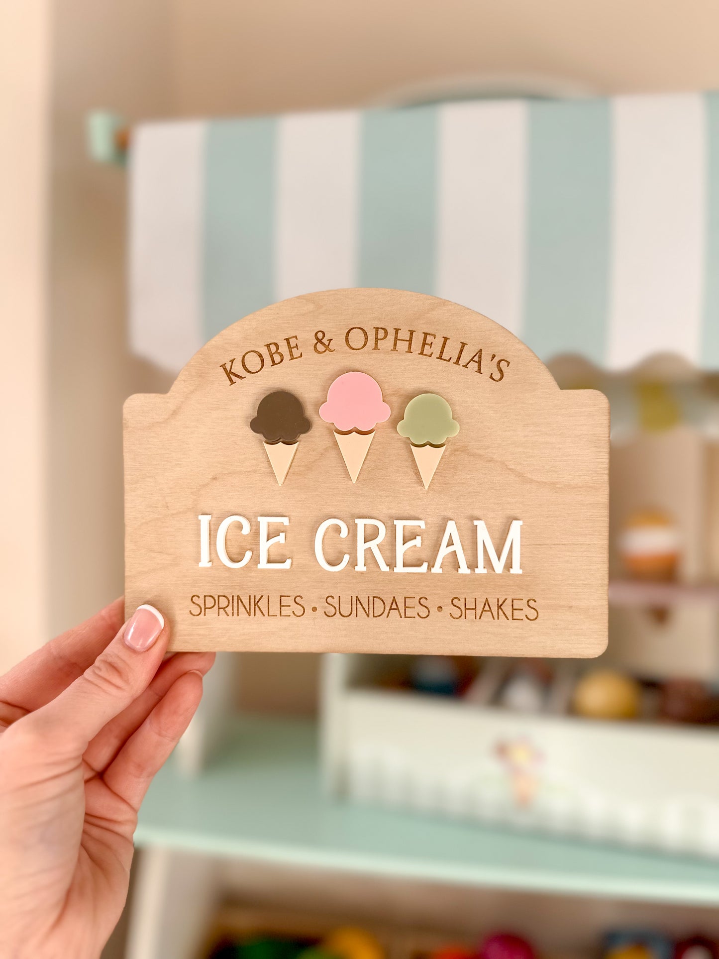 Personalised Ice Cream Sign
