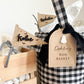 Halloween Gingham Baskets with Tag