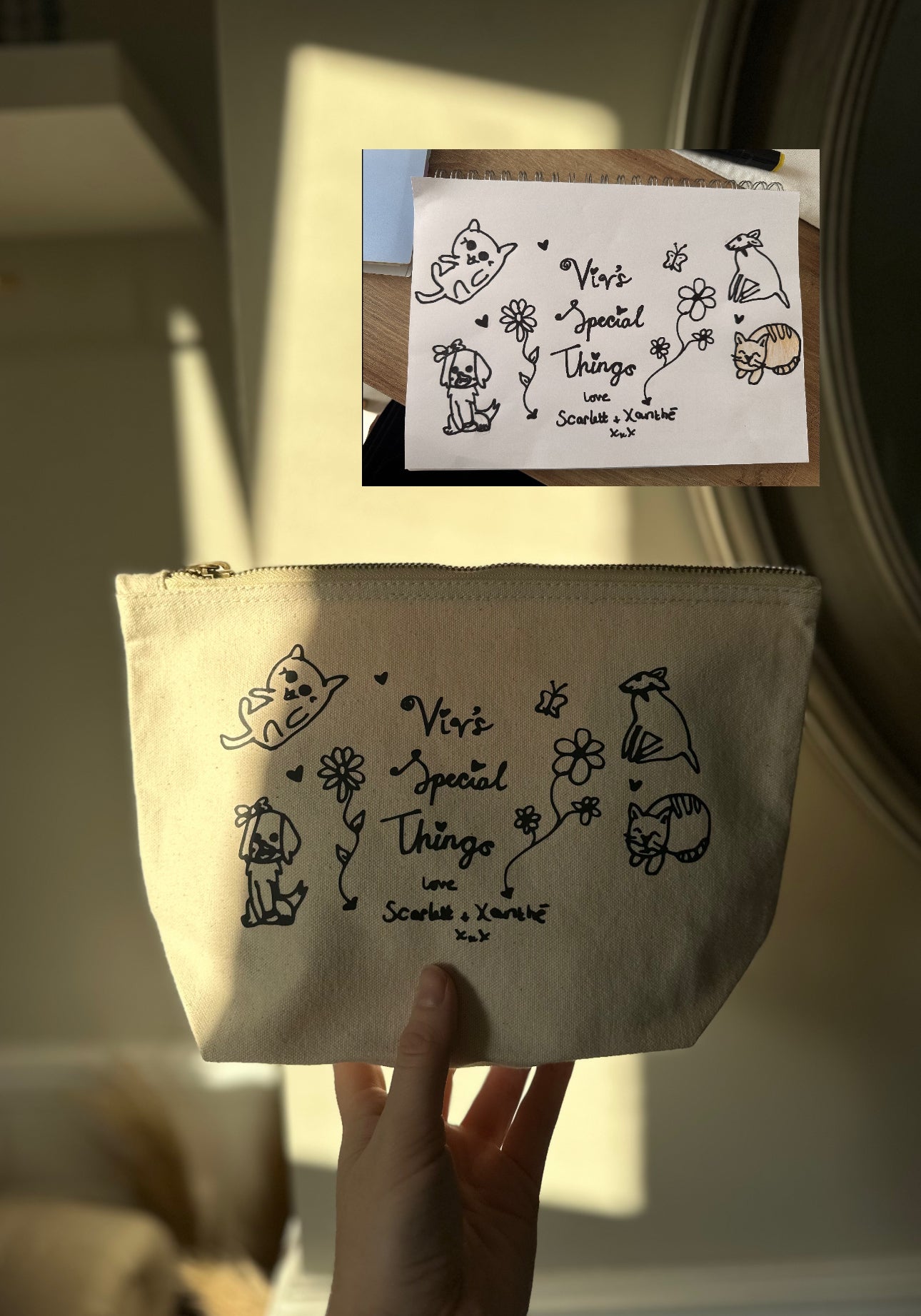 Children's Drawing Zip Storage Organiser.