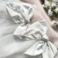 Personalised White Bow Veil