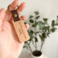 Personalised Father's Day Wooden Keyring