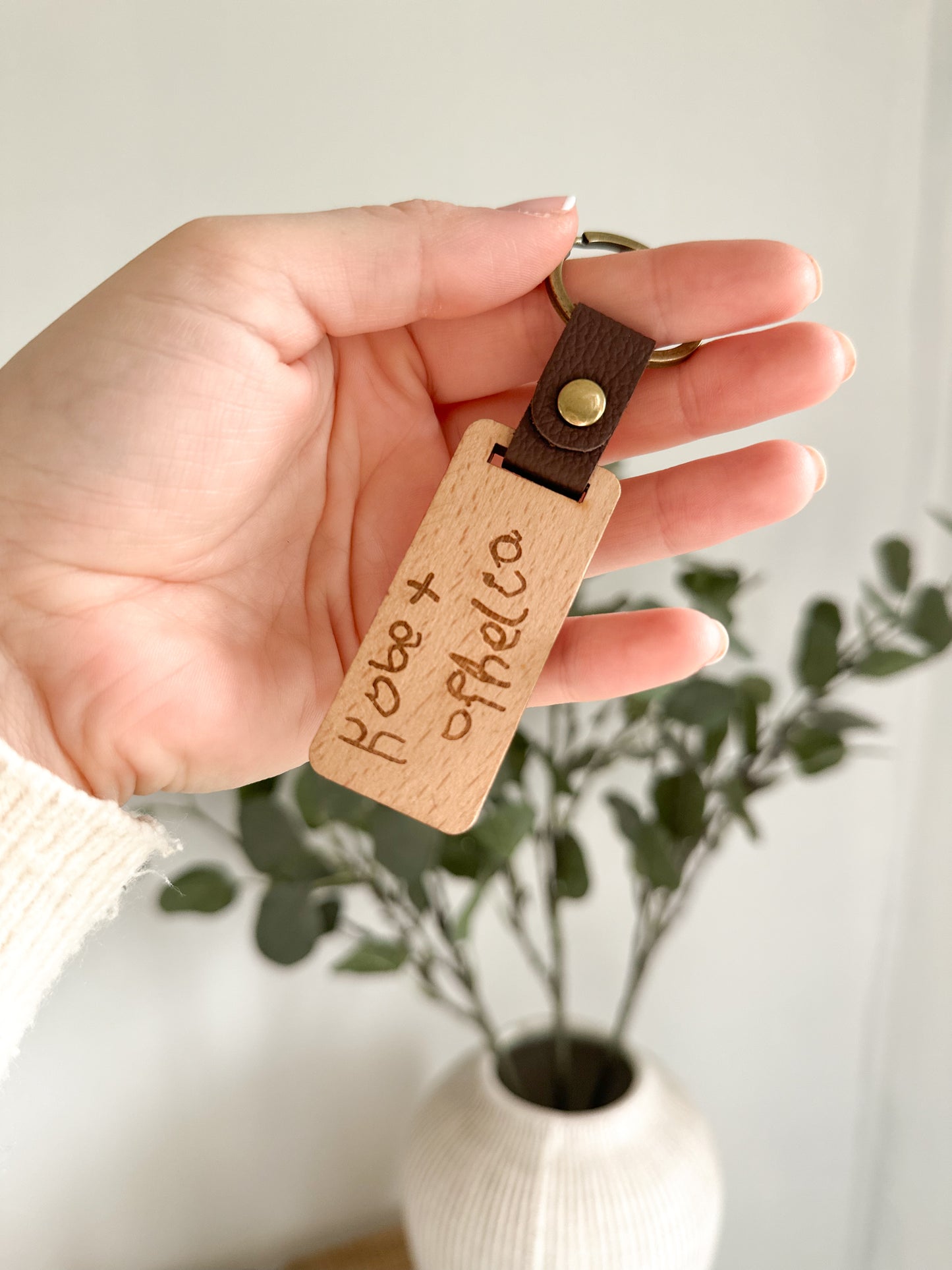 Personalised Handwriting Father's Day Keyring
