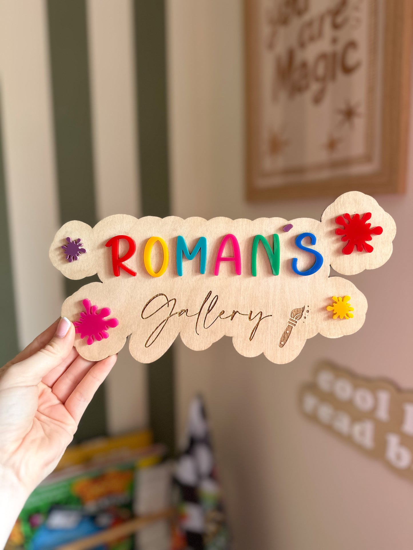 Personalised Children’s Art Gallery Sign