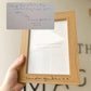 Engraved Handwritten Wood Effect Frame