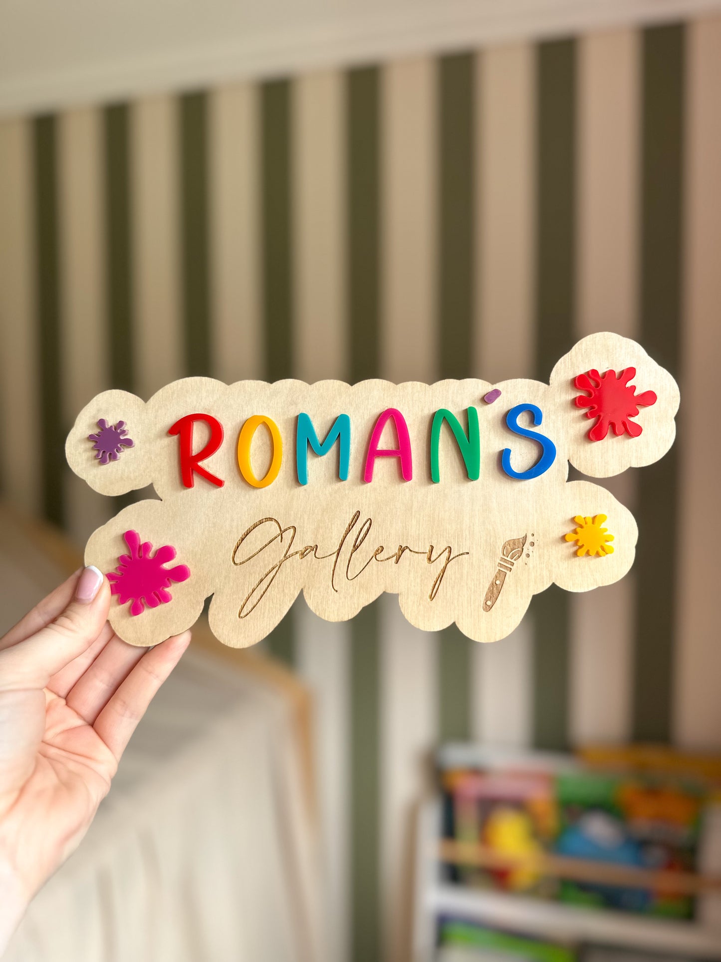 Personalised Children’s Art Gallery Sign