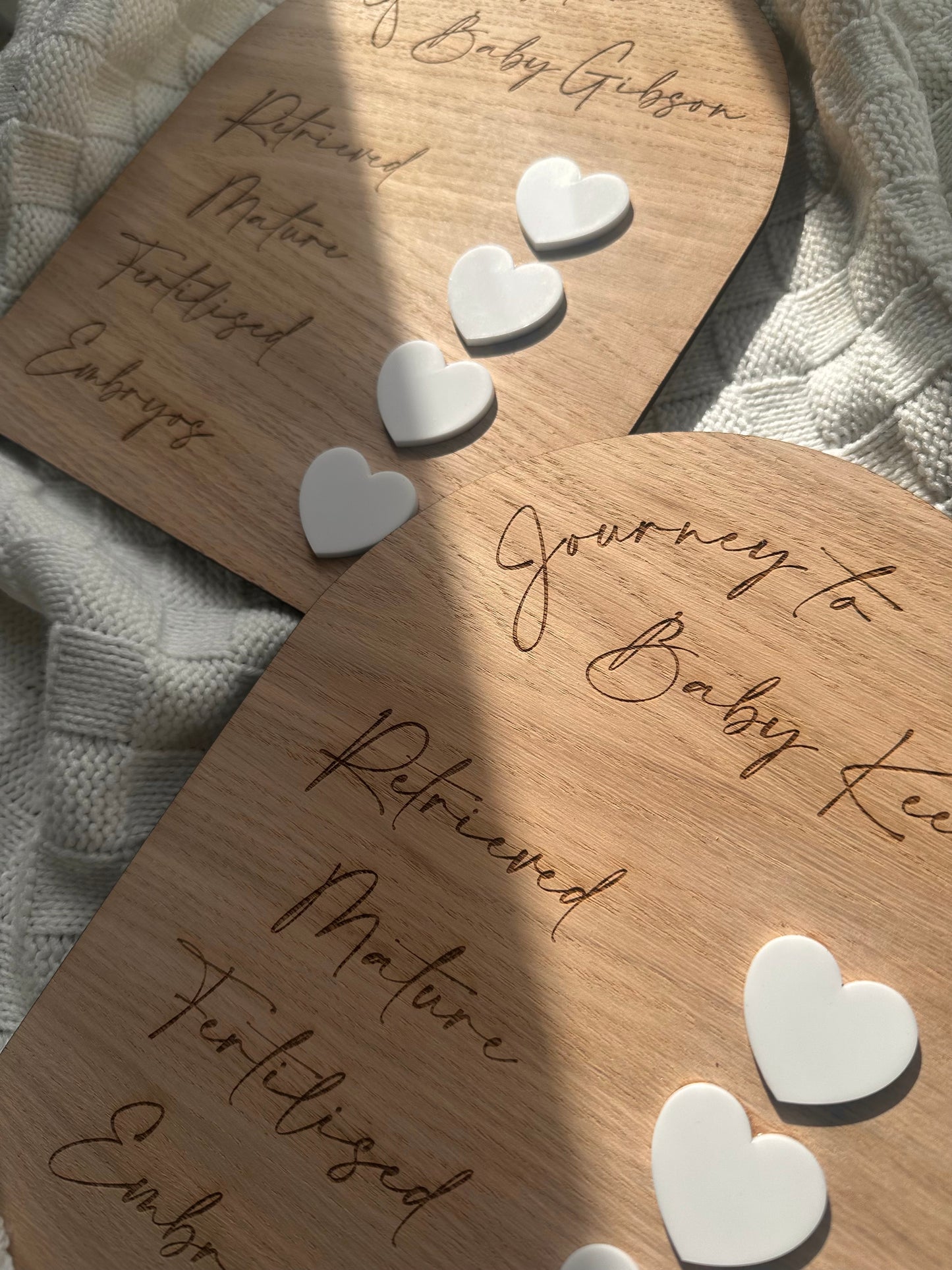 Personalised IVF Milestone Plaque