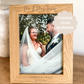 Personalised Engraved Wedding Wood Effect Frame