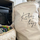 Personalised Canvas Storage Toy Bag **PRE-ORDER**