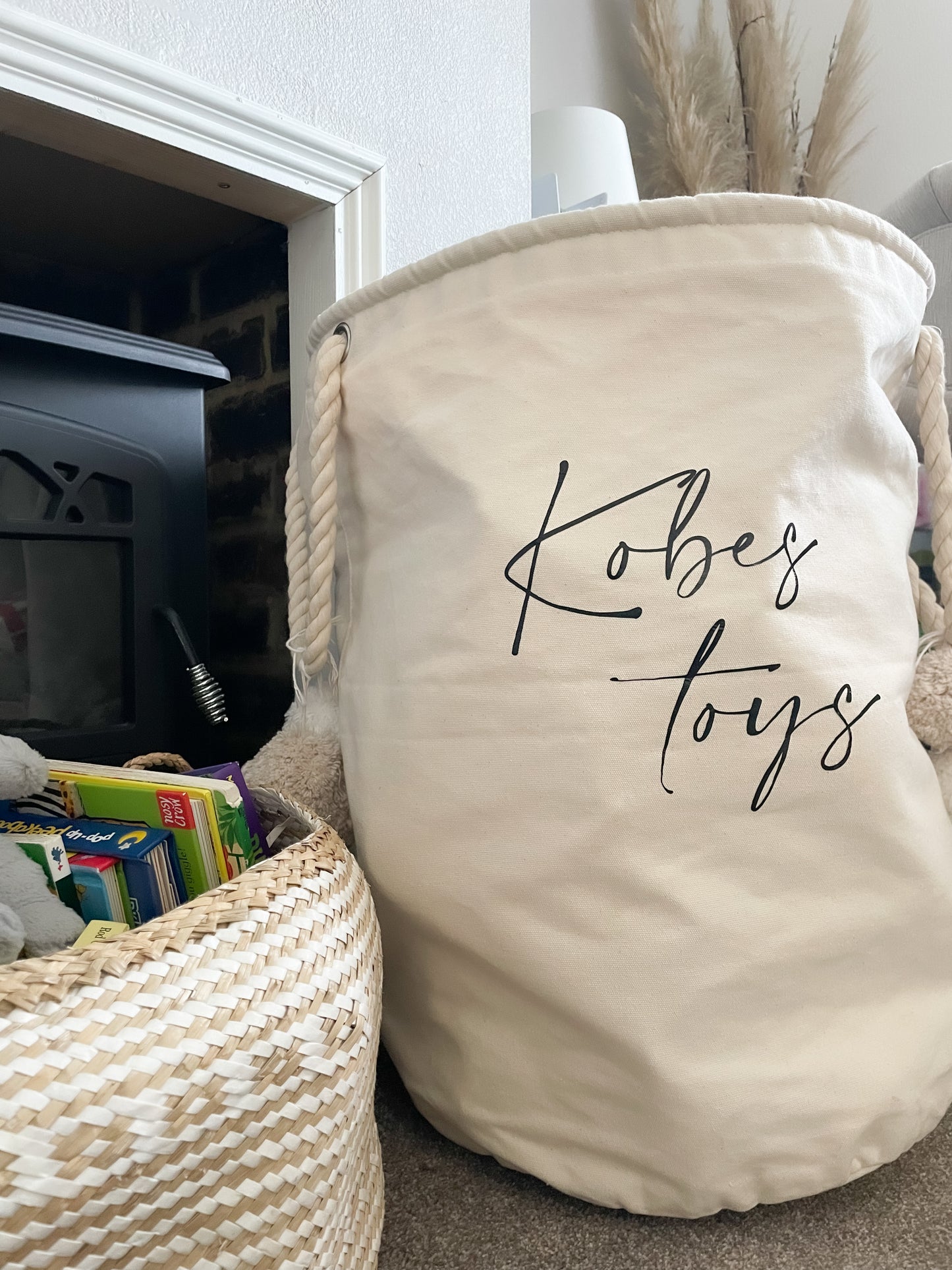 Personalised Canvas Storage Toy Bag **PRE-ORDER**