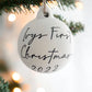Decorative White Ceramic Keepsake Baubles