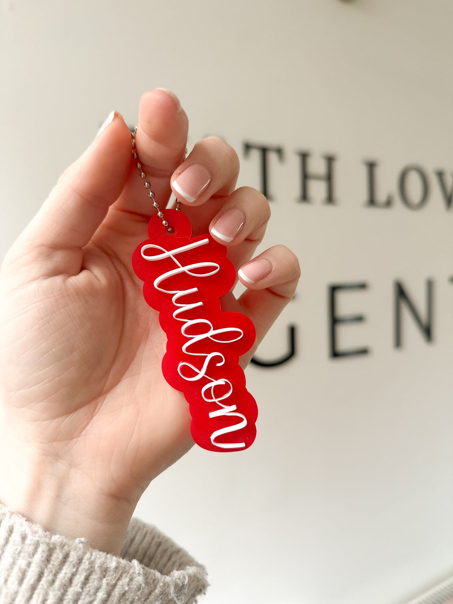 Personalised Acrylic Name Tags