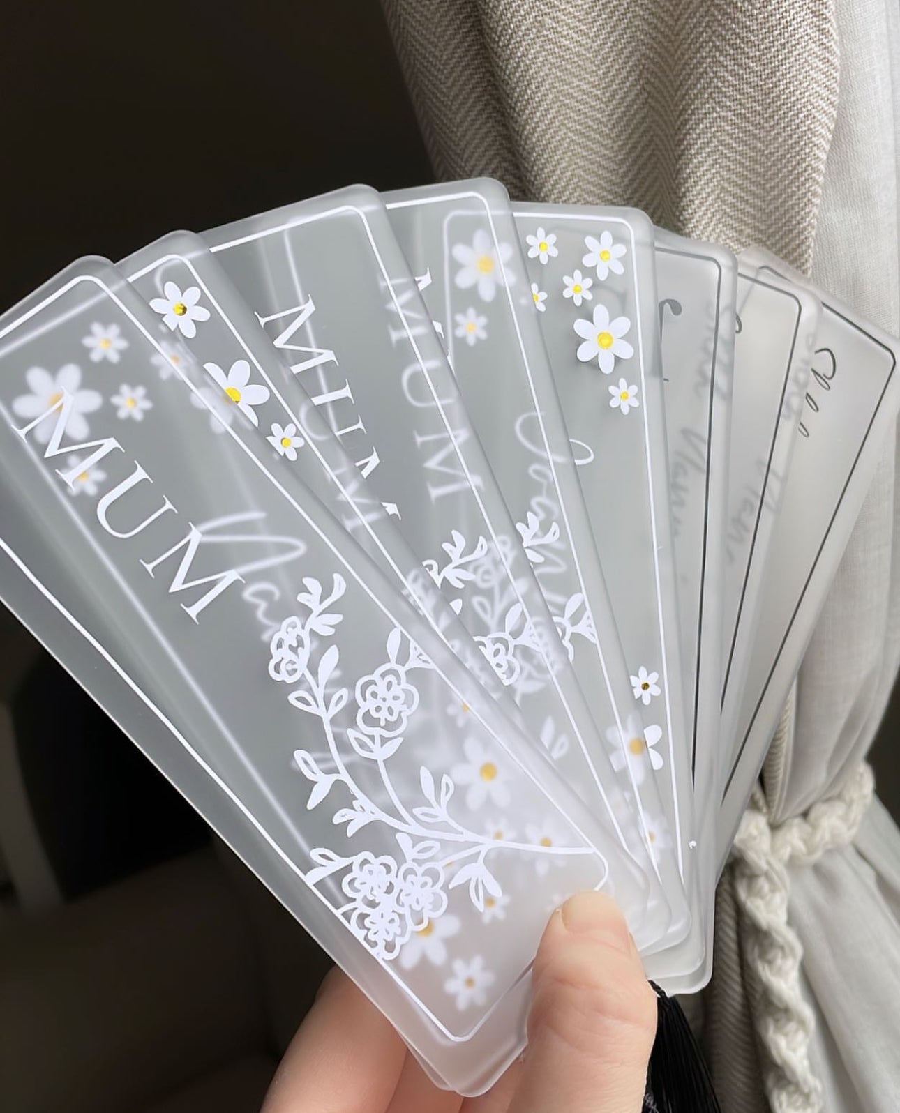 Personalised Bookmarks with Tassel.