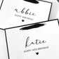 Personalised Birthday Luxury Black & White Gift Bag