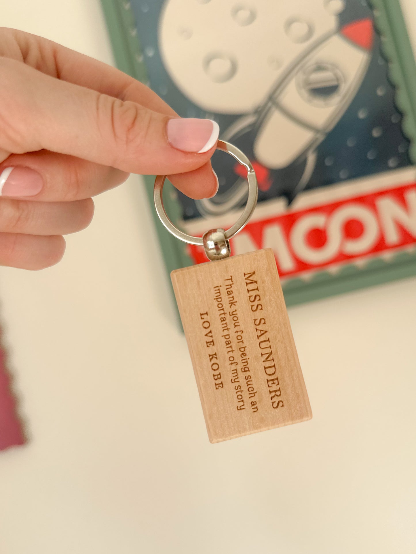 Personalised Teacher Keyring
