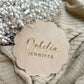 Personalised Wooden Baby Announcement Sign