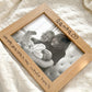 Engraved Handwritten Wood Effect Frame