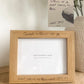 Engraved Handwritten Wood Effect Frame