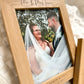 Personalised Engraved Wedding Wood Effect Frame