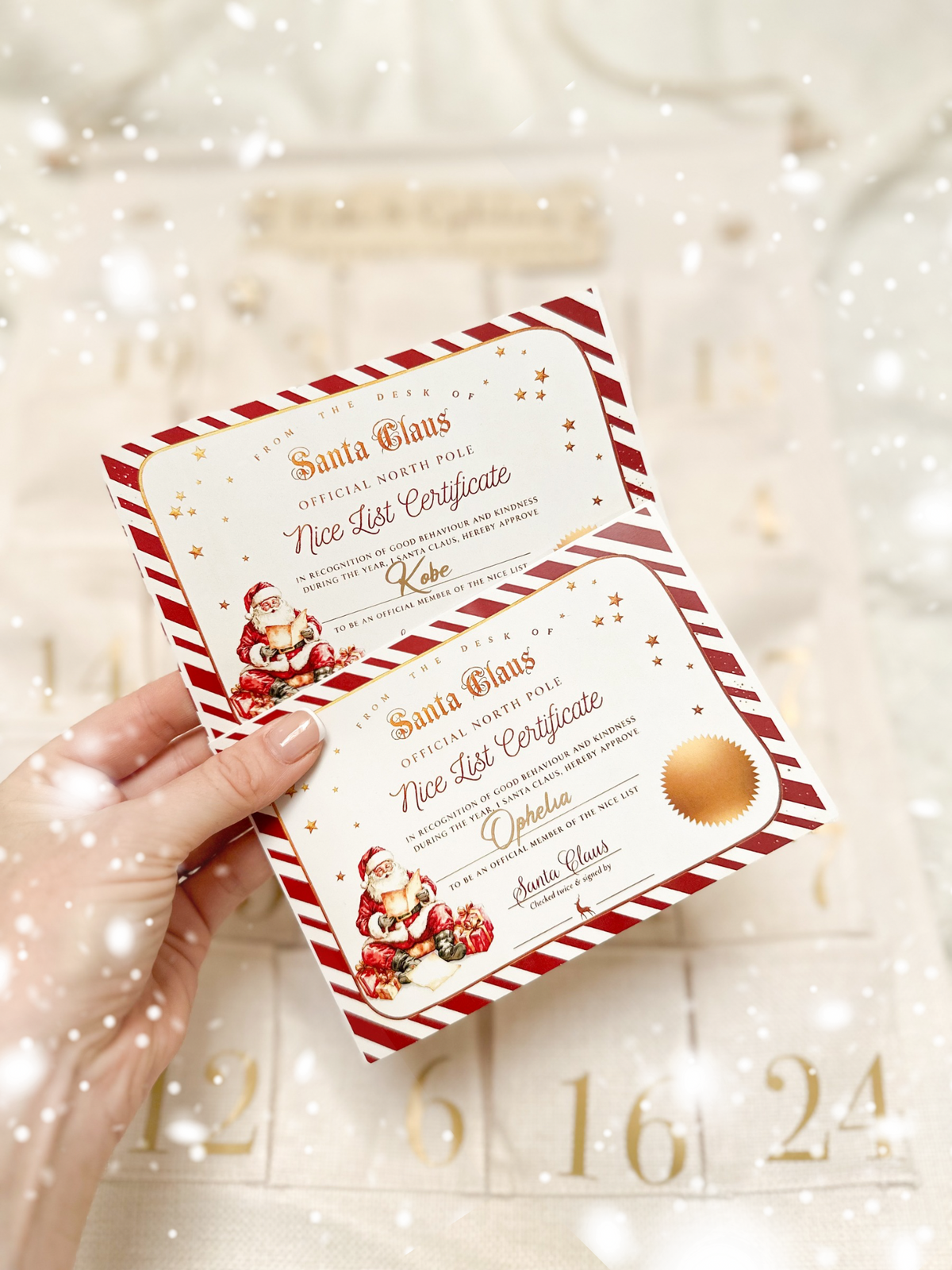 Personalised Christmas Countdown Advent Calendar