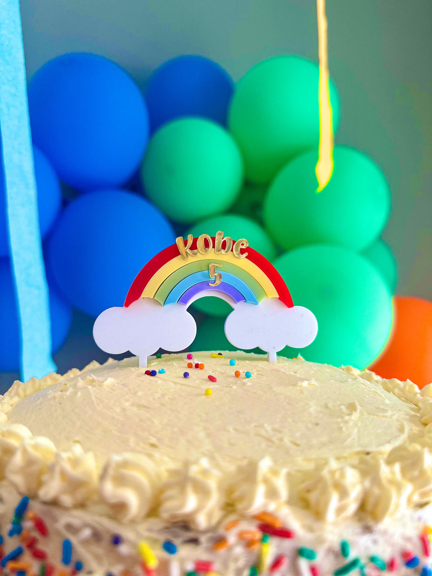 Rainbow Cake Topper