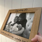 Engraved Handwritten Wood Effect Frame