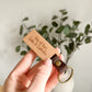 Personalised Father's Day Wooden Keyring