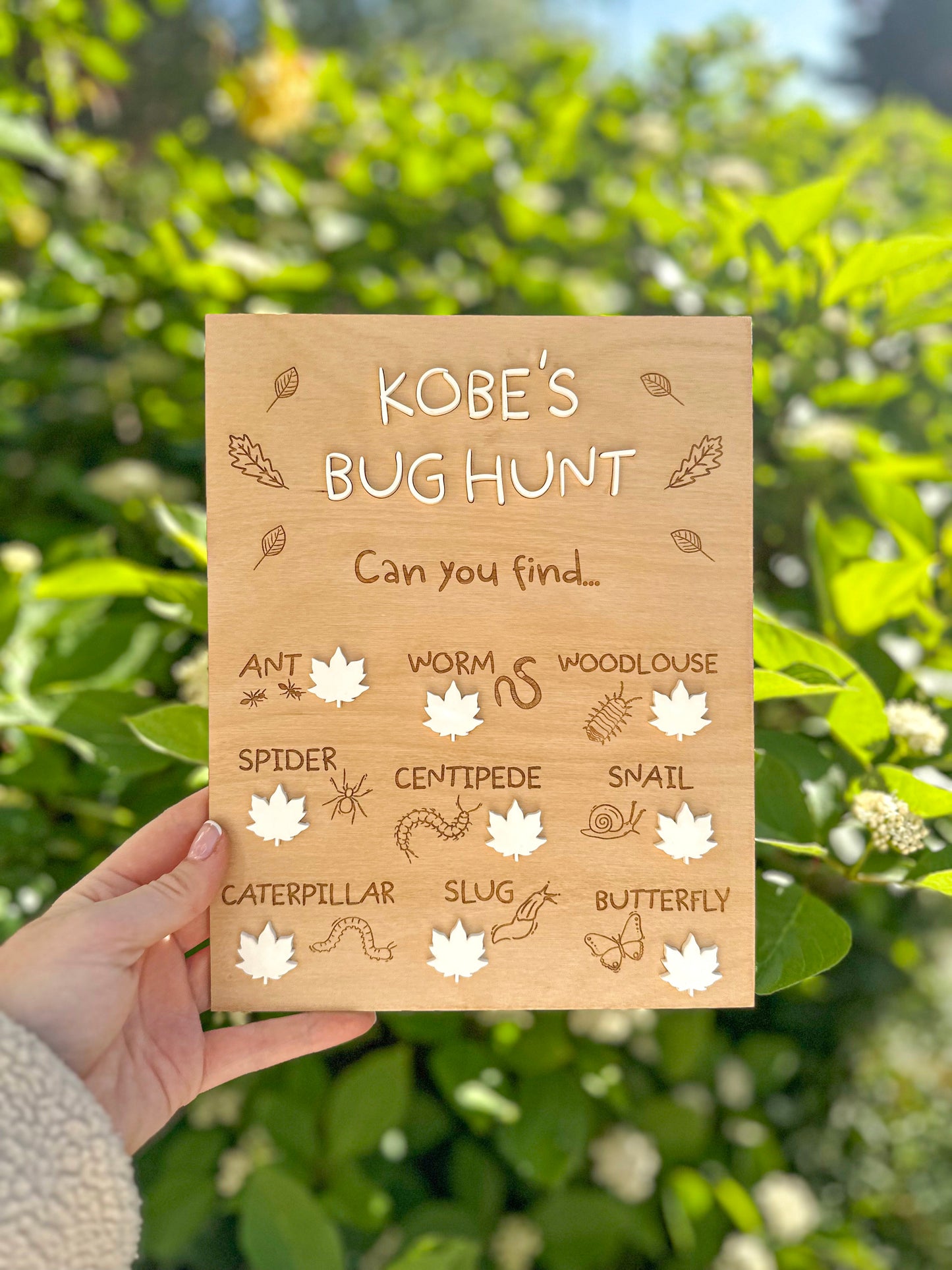 Personalised Bug Hunt Board