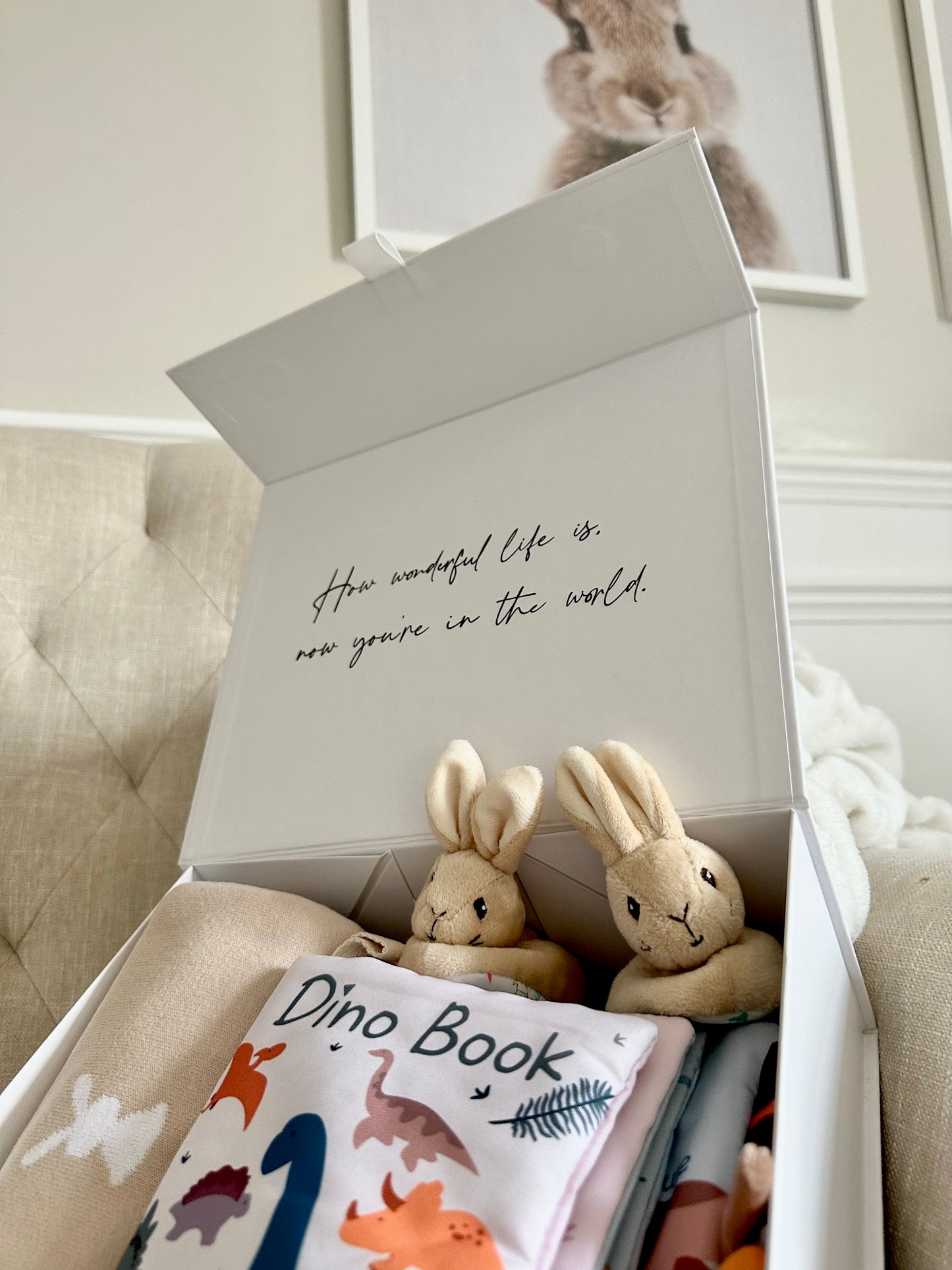 White Magnetic Personalised Gift Boxes