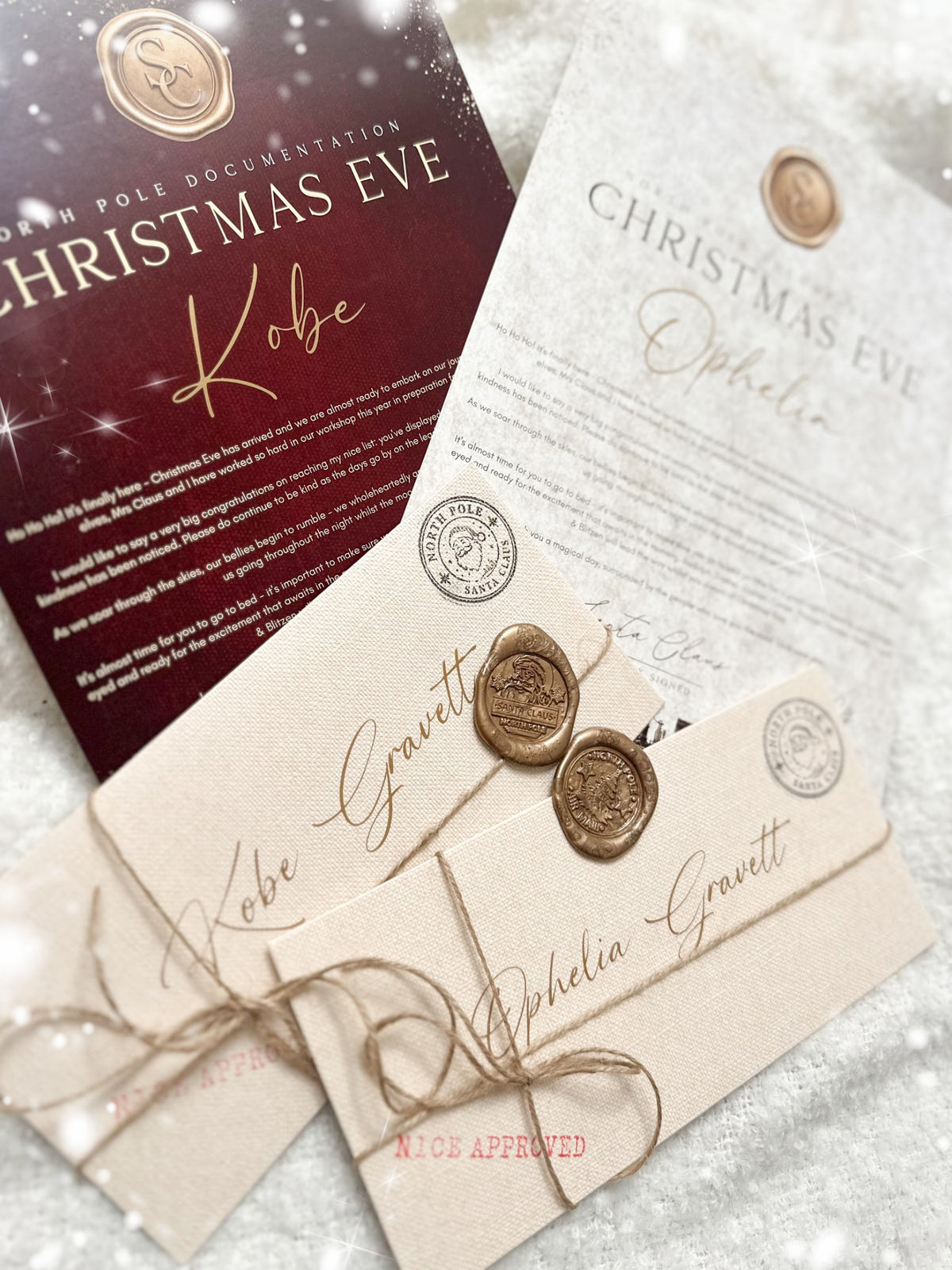 Personalised Christmas Eve Letter from Santa * One child per letter *