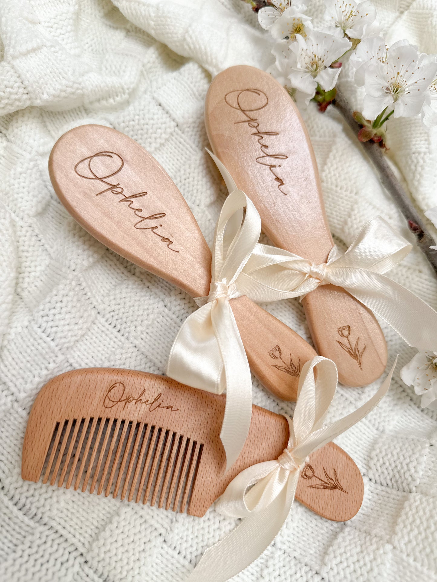 Personalised Engraved Brush Set