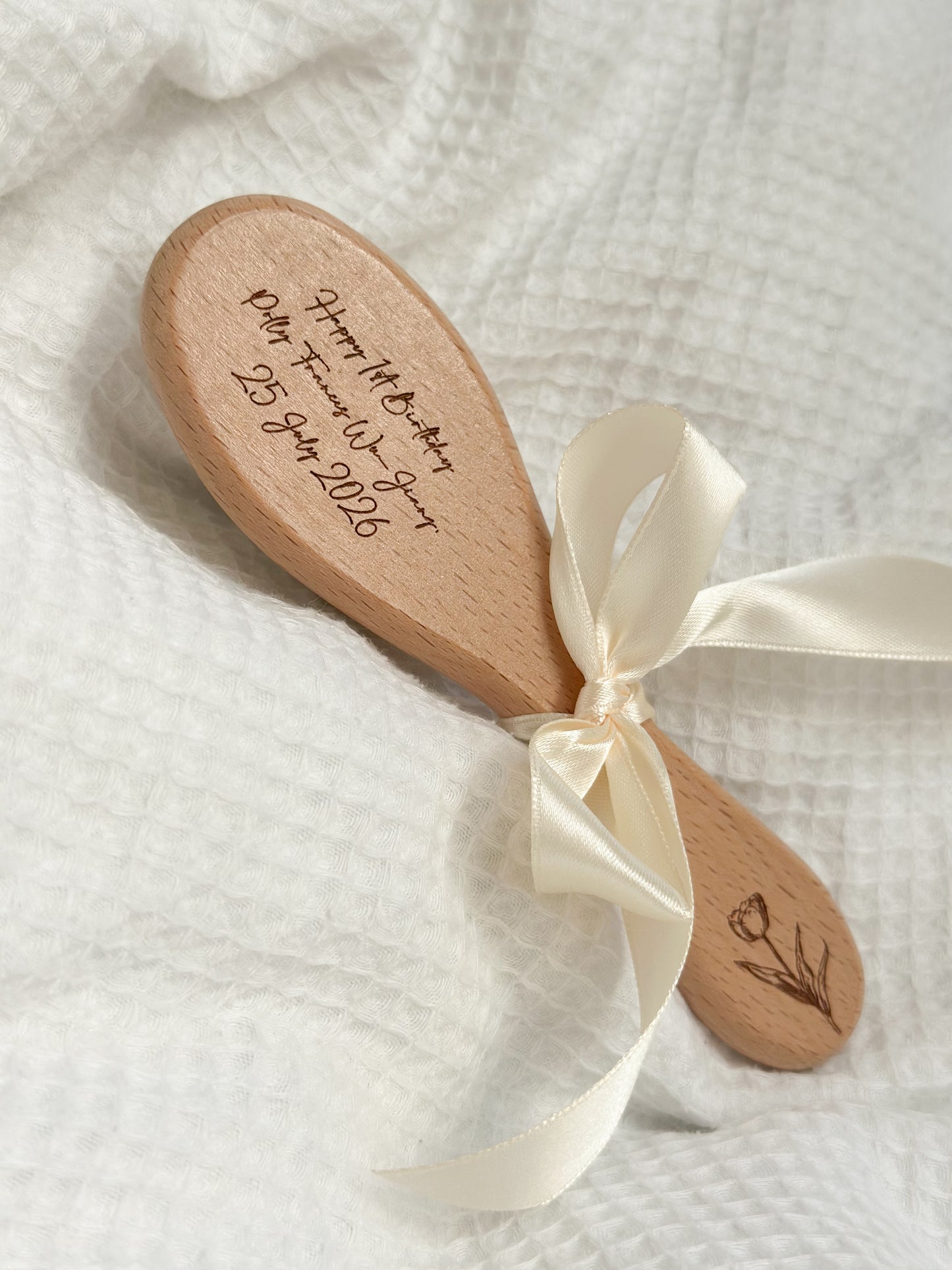 Engraved Message Baby Brush