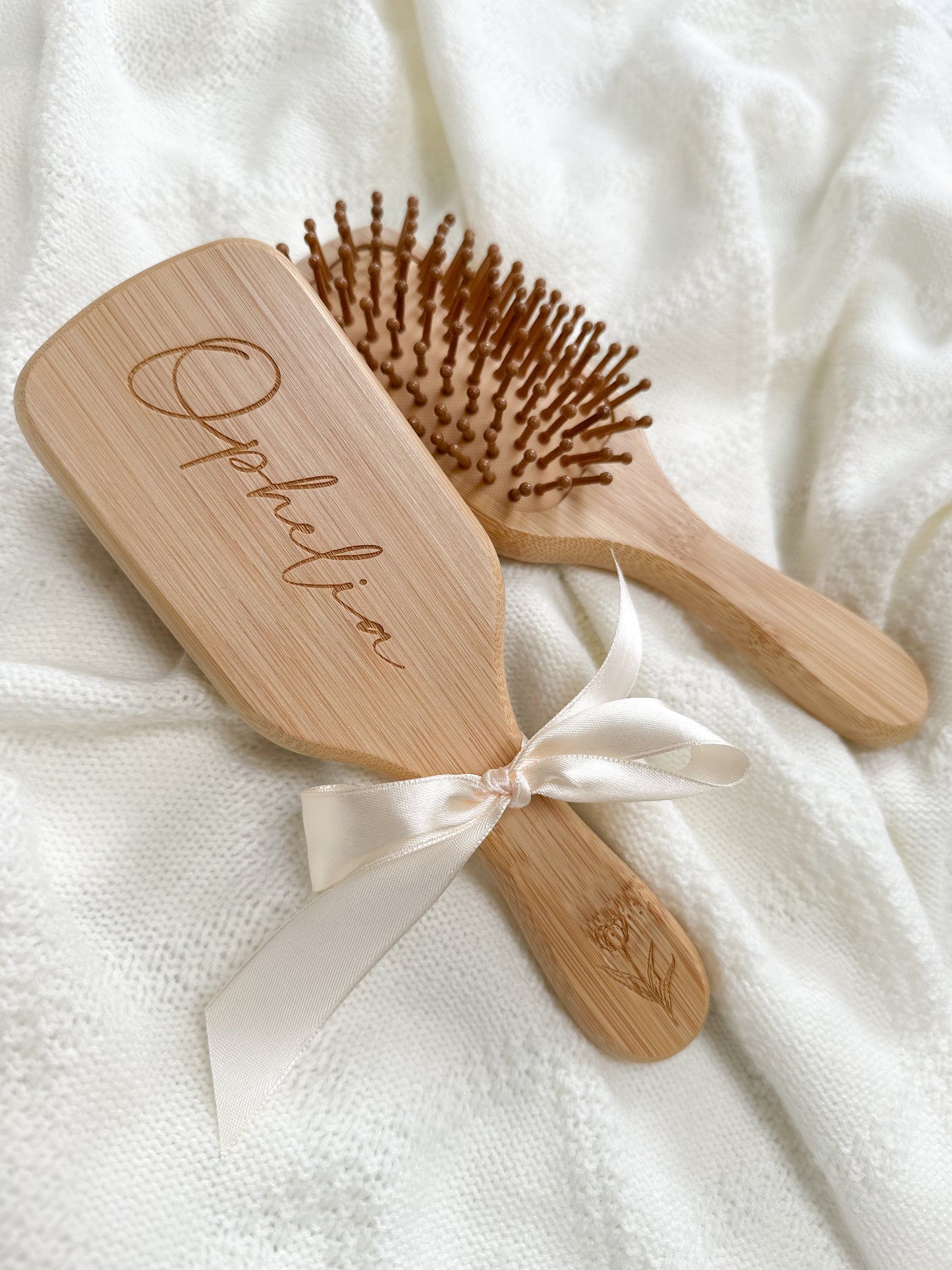 Wooden Personalised Paddle Brush