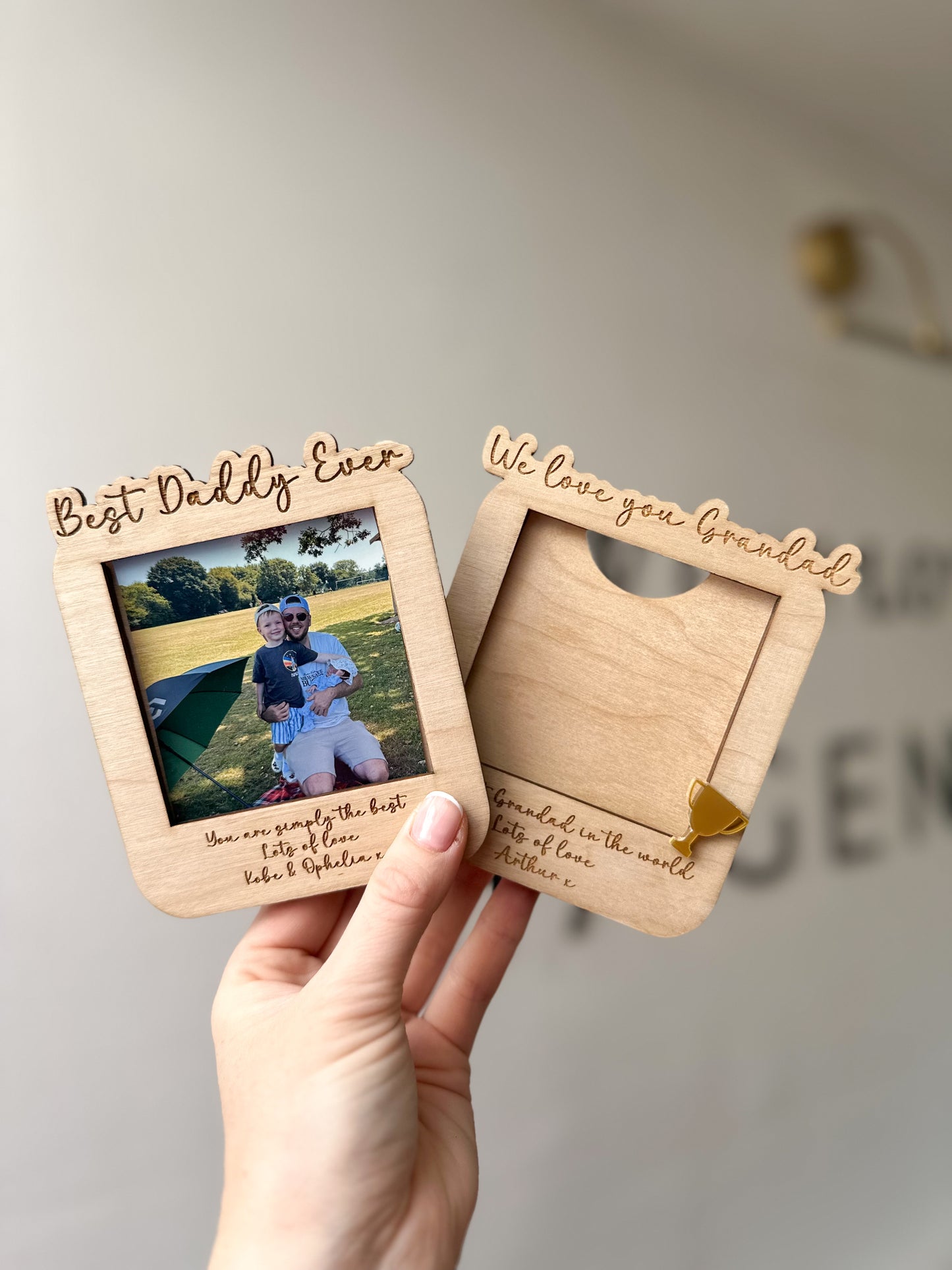Personalised Fathers Day Magnet/Frames
