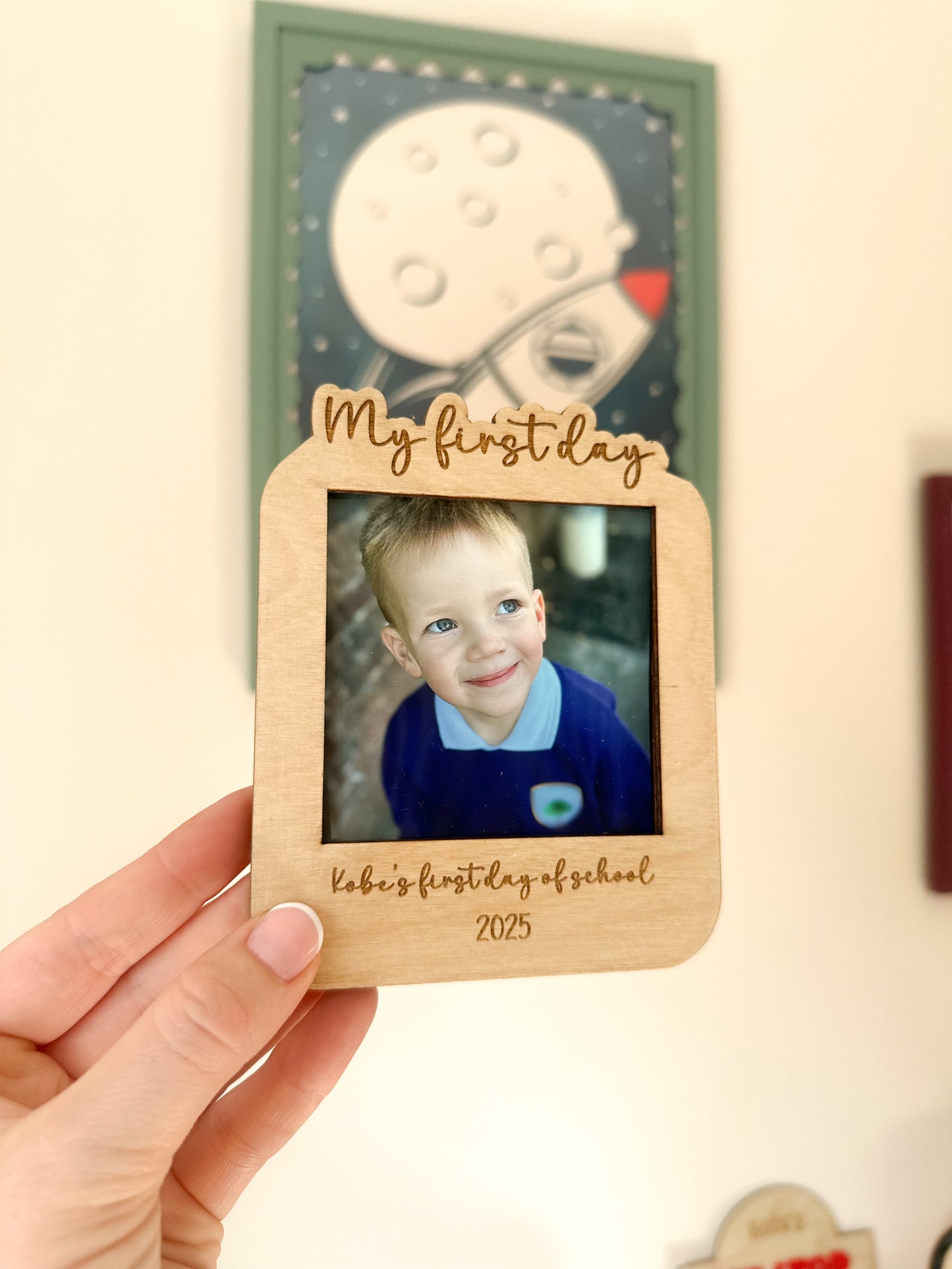 Personalised First Day of School Magnet