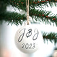 Decorative White Ceramic Keepsake Baubles
