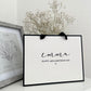 Personalised Birthday Luxury Black & White Gift Bag