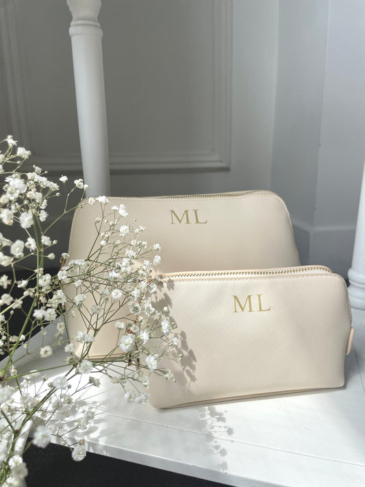 Personalised Luxury Initial Accessory / Make Up Bag
