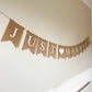 Jute Personalised 15 Flag Bunting.