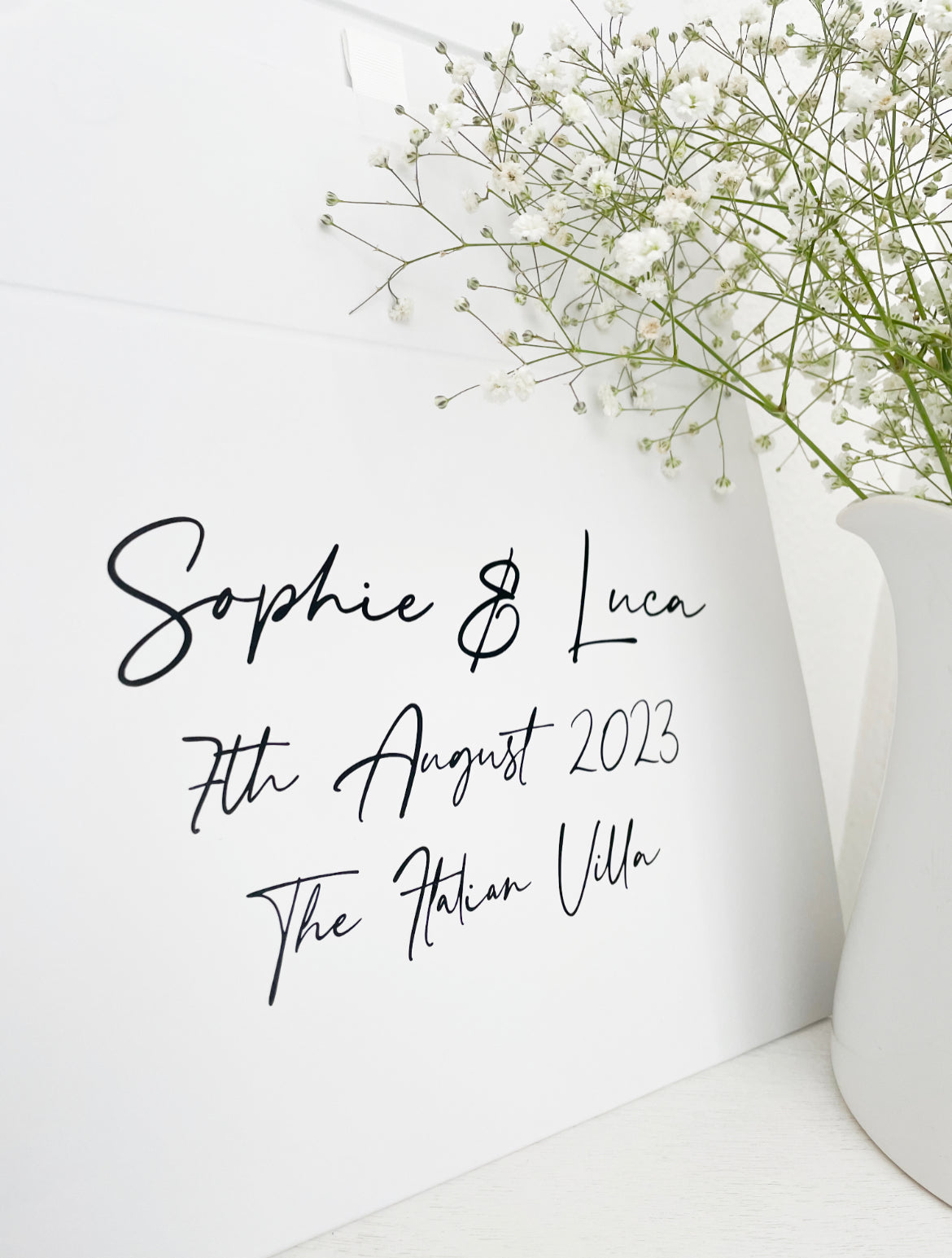 White Magnetic Wedding Gift Box