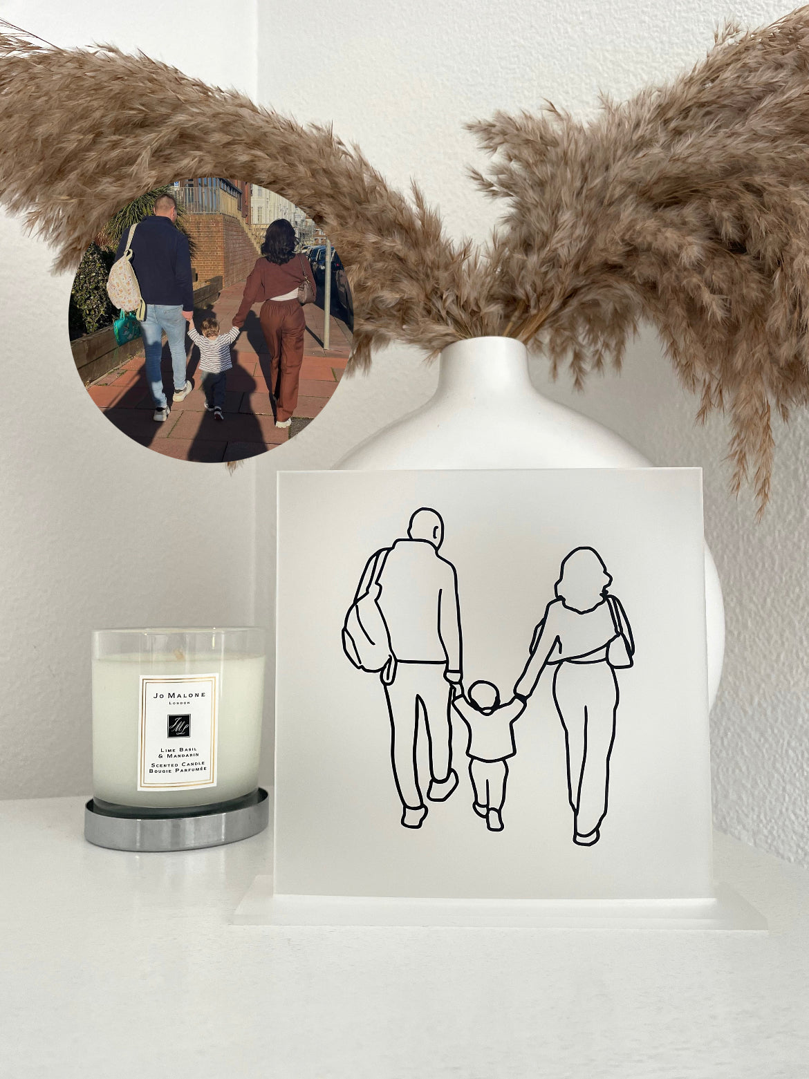 Personalised Silhouette Picture Board