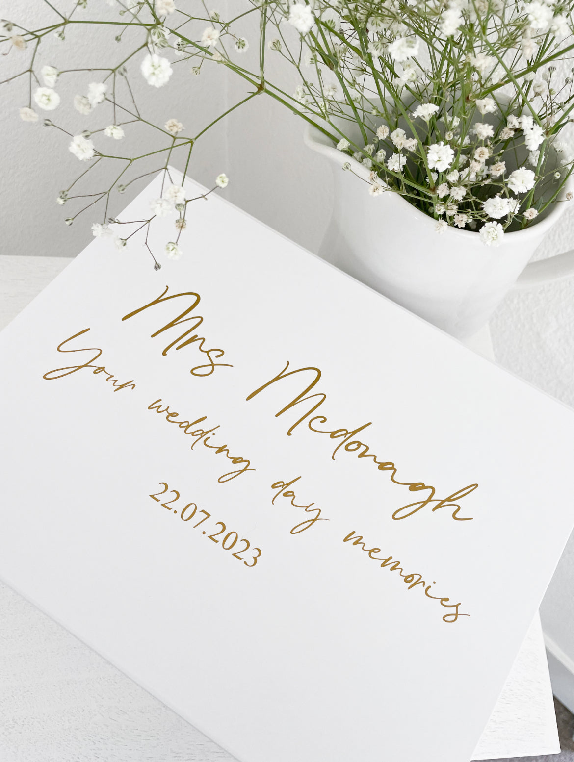 White Magnetic Wedding Gift Box