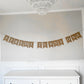 Jute Personalised 15 Flag Bunting.