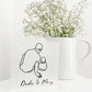 Personalised Silhouette Picture Board
