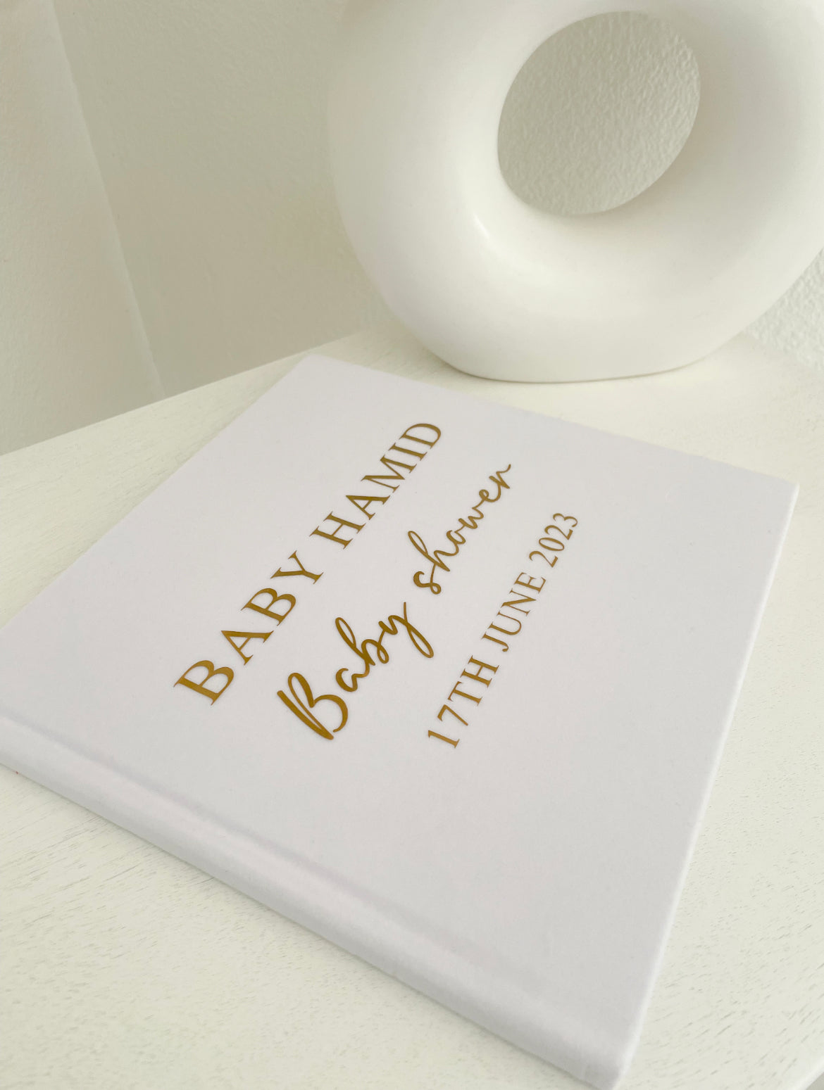 Luxury White Velvet Guestbooks