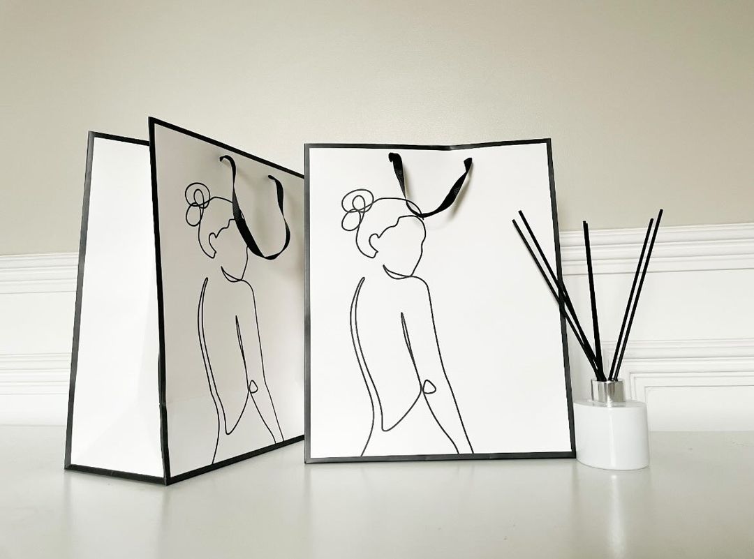 Personalised Silhouette Large Gift Bag