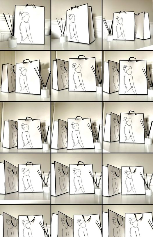 Personalised Silhouette Large Gift Bag