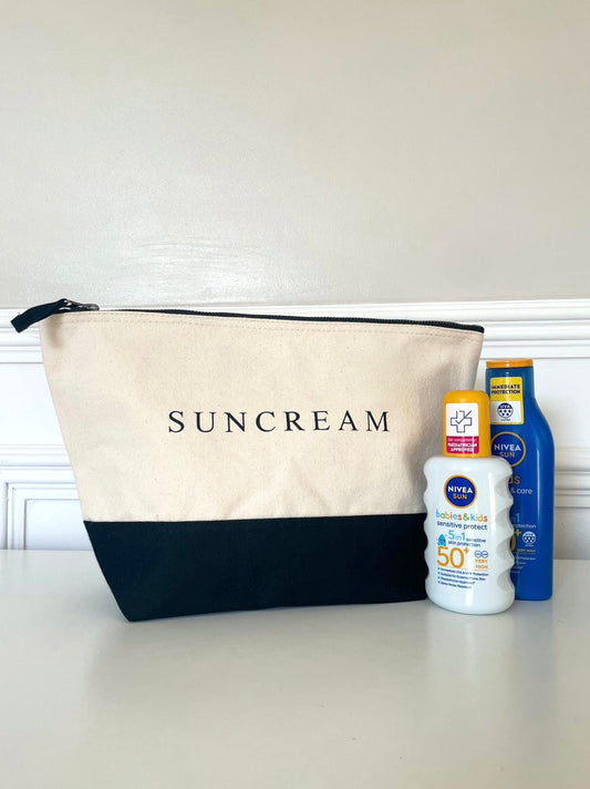 Sun Cream Storage Accessory Zip Bag