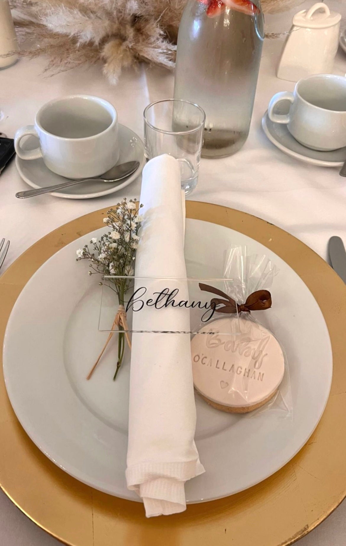 Acrylic Place Settings - Ideal for Weddings, Baby Showers *Sets of 5 - Read Description*